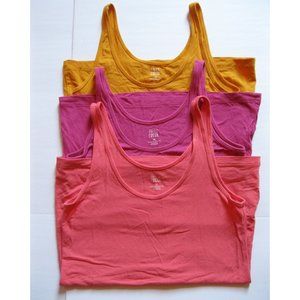 Falls Creek 3-Pack Pink, Purple, Yellow Tank Tops